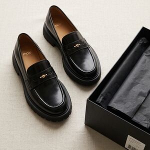 Maje Classic Black Loafers for Women